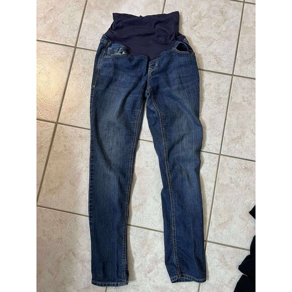 Lot of 5 Maternity Tops and Bottoms Jeans Blouses Size Small Medium - Picture 10 of 11